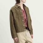 Drôle de Monsieur Men's Monogram Denim Jacket in Brown