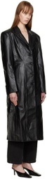 HALFBOY Black Matrix Leather Coat