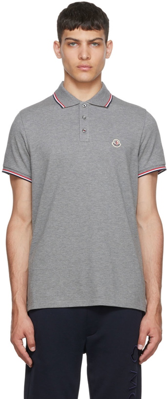 Photo: Moncler Gray Cotton Polo