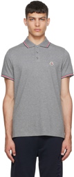 Moncler Gray Cotton Polo