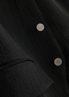 Nanushka Kiyo Seersucker Jacket Black