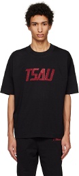 TSAU Black Appliqué T-Shirt