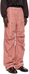 Y/Project Pink Gathered Cargo Pants