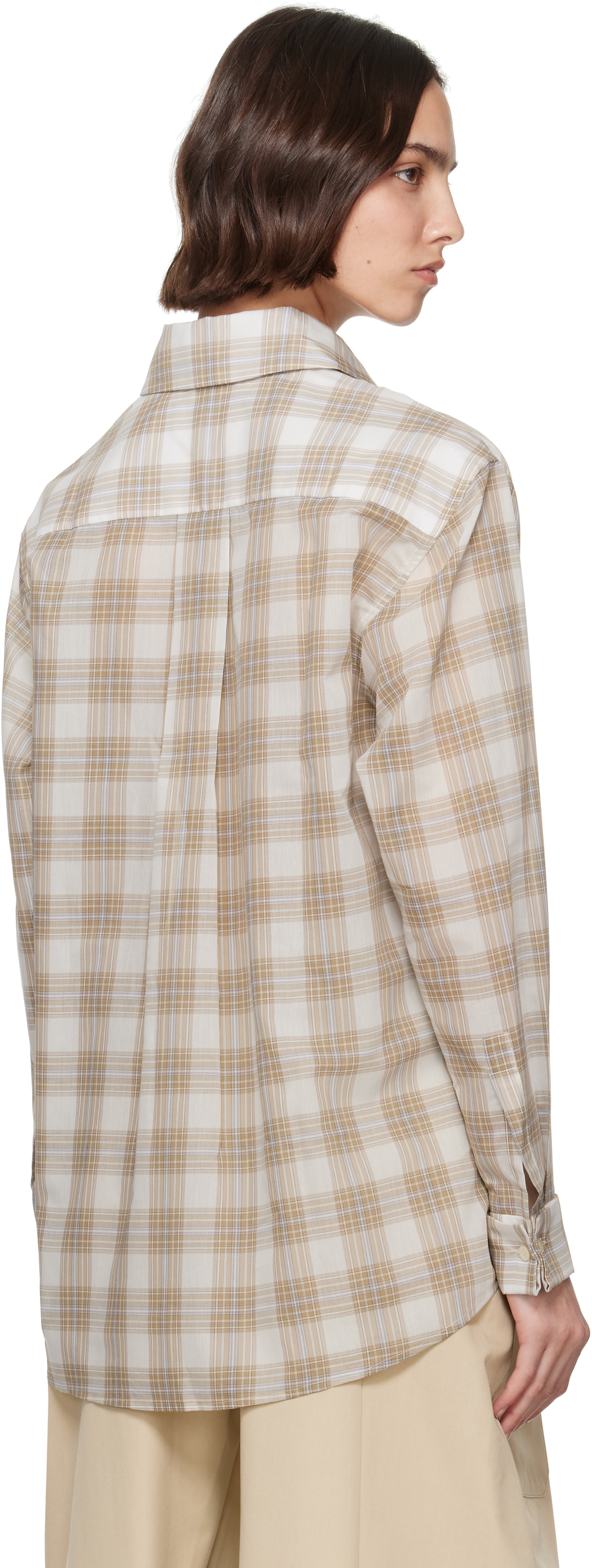 Kallmeyer Beige Chloé Bib Button Down Shirt