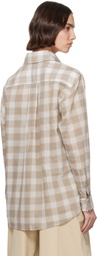 Kallmeyer Beige Chloé Bib Button Down Shirt