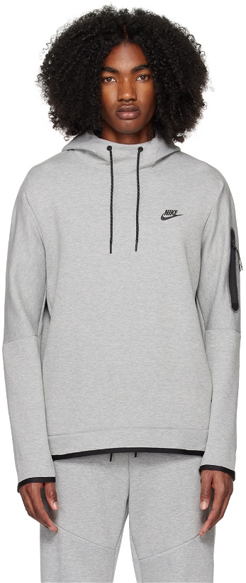 Photo: Nike Gray Sportswear Tech Fleece Hoodie