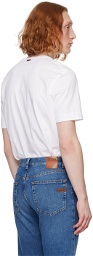 ZEGNA White Embroidered T-Shirt