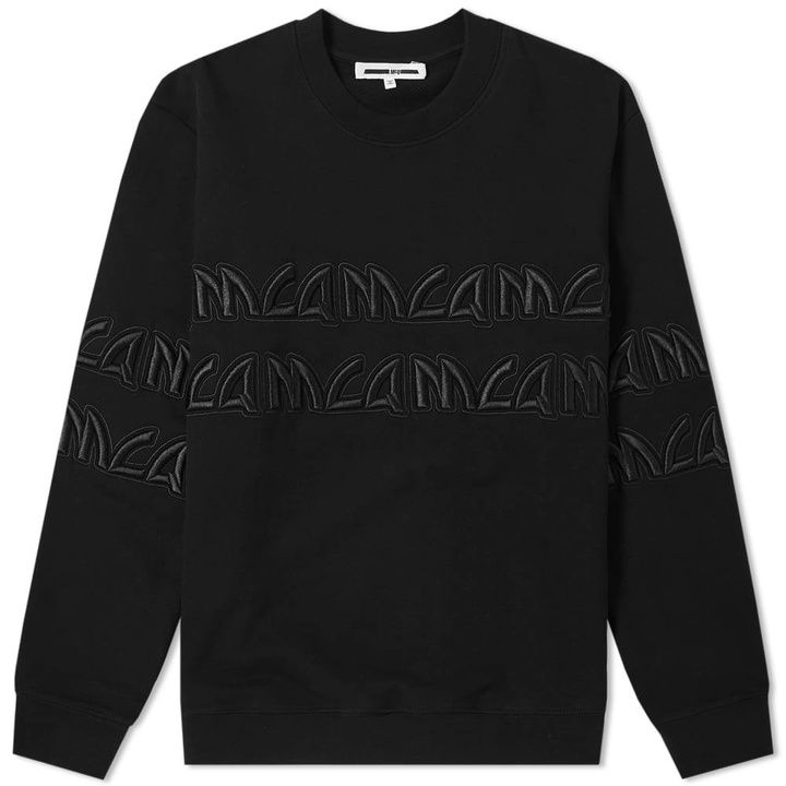 Photo: McQ Alexander McQueen Gothic Logo Crew Sweat Darkest Black