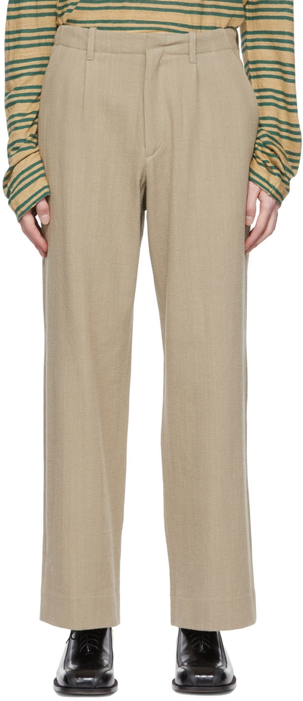 Our Legacy Beige Borrowed Chino Trousers Our Legacy