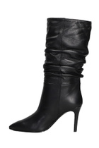 Via Roma 15 High Heels Boots In Black Leather