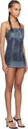 Mowalola Black MISS SIXTY Edition Strapless Denim Minidress