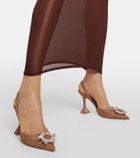 Amina Muaddi Begum embellished slingback pumps