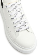 Alexander Mcqueen Oversized Leather Sneakers White And Black