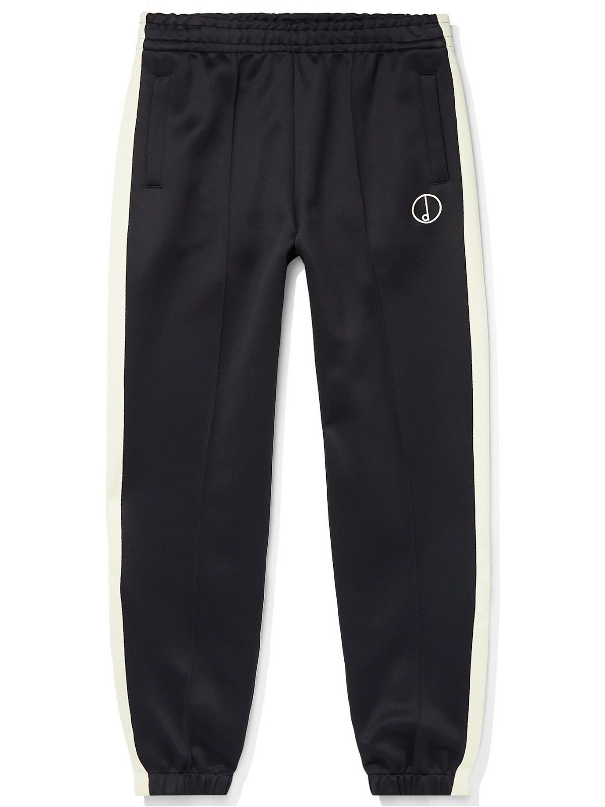 Photo: Dunhill - Tapered Striped Shell Track Pants - Black