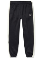 Dunhill - Tapered Striped Shell Track Pants - Black