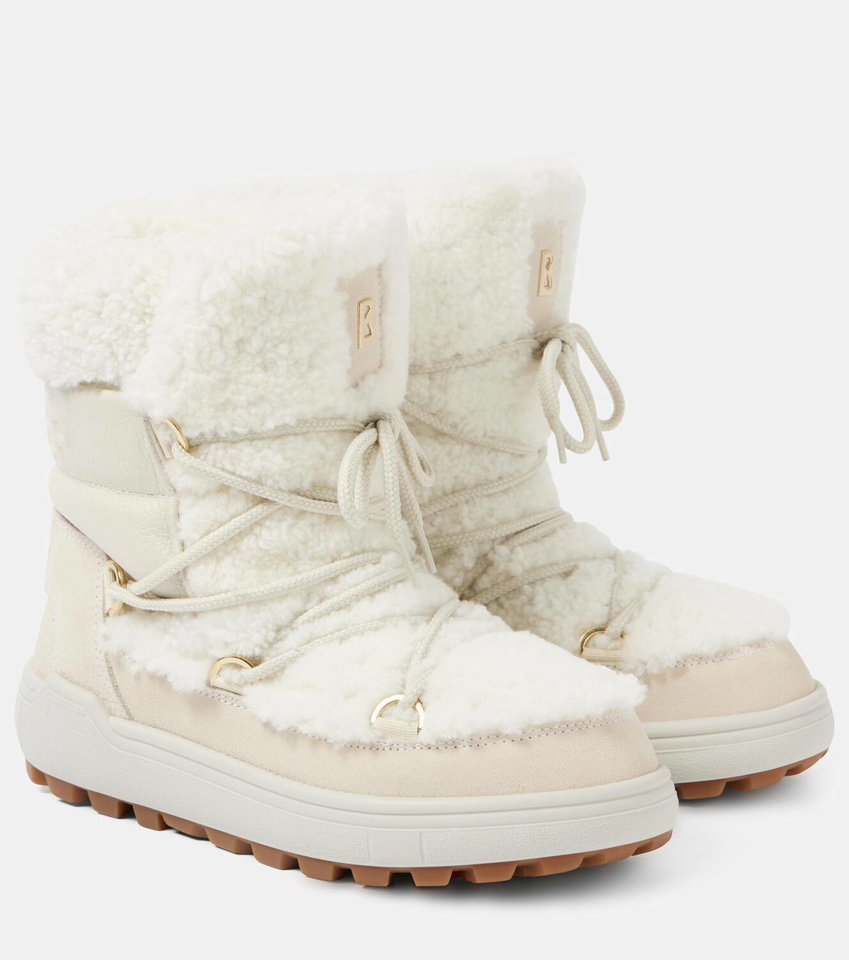 送料関税込★BOGNER★Chamonix S13 シアリングスノーブーツ BOGNER Chamonix shearling, textured-leather and suede snow