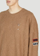 Raf Simons x Fred Perry - Patched Oversized Sweater in Camel