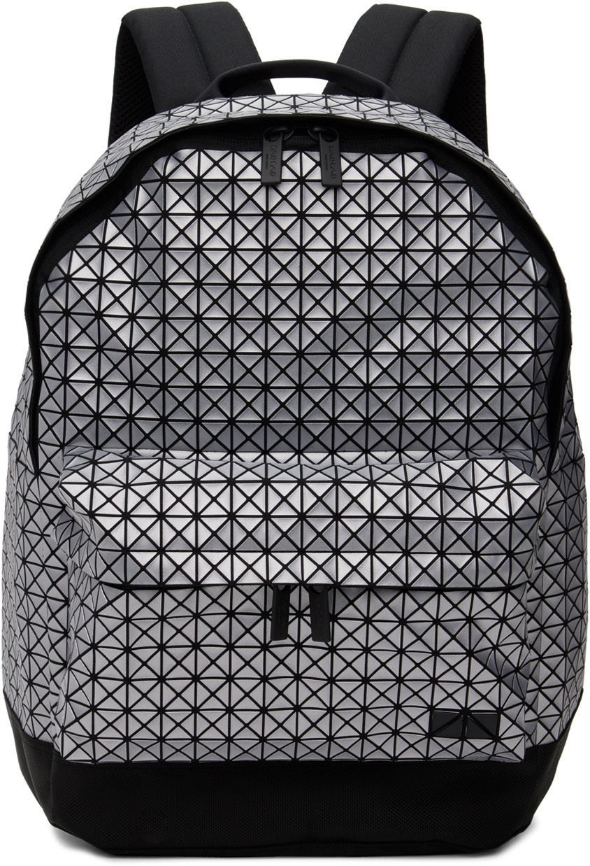 Bao Bao Issey Miyake Silver Daypack Backpack Bao Bao Issey Miyake