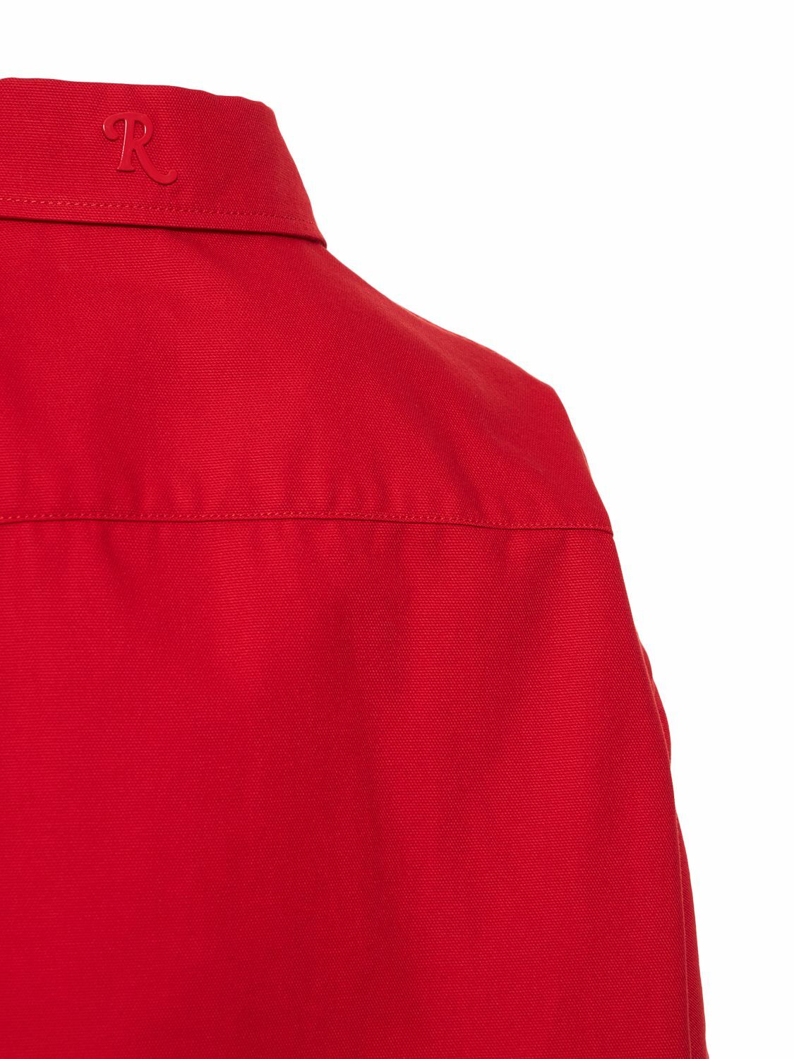 RAF SIMONS Oversize Cotton Denim Shirt