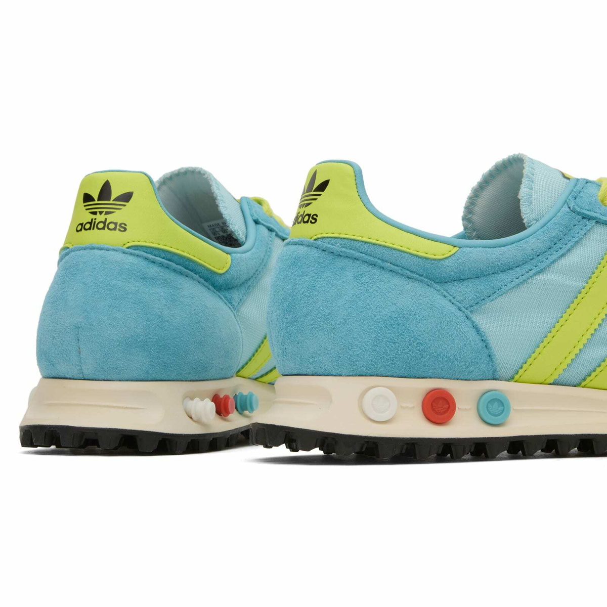 Adidas La Trainer OG Sneaker in Preloved Blue/Semi Solar Yellow/Icey Blue