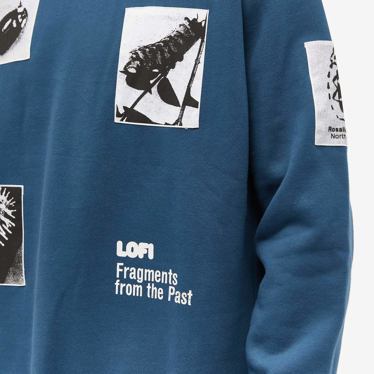 Lo-Fi Men's Fragment Crew Sweat in Denim