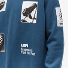 Lo-Fi Men's Fragment Crew Sweat in Denim