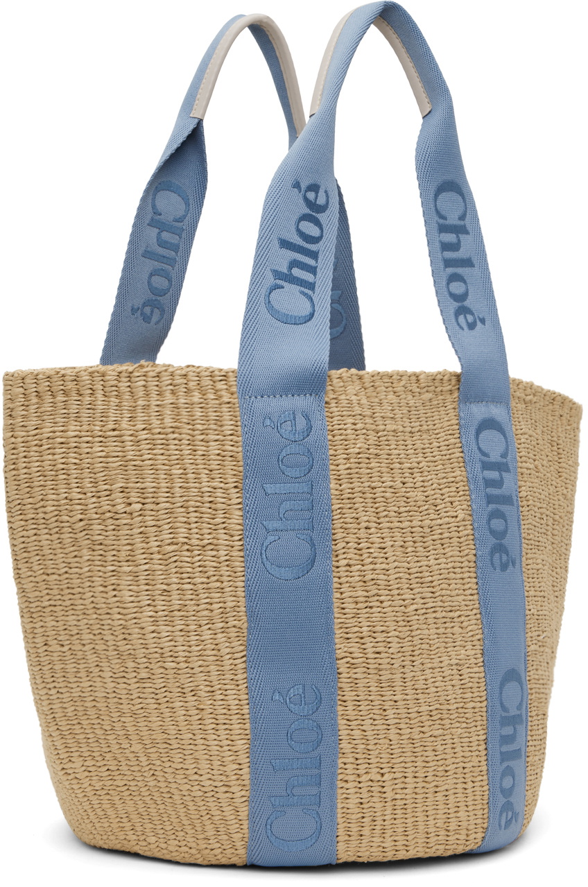 Chloé Beige Mifuko Edition Large Woody Tote