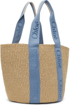 Chloé Beige Mifuko Edition Large Woody Tote