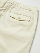 NN07 - Foss Tapered Cotton-Blend Twill Trousers - Neutrals
