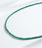 Mateo 14kt gold beaded necklace with malachite