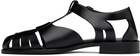 HEREU Black Pesca Sandals