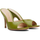 Gianvito Rossi Green Sofia Mule Heeled Sandals