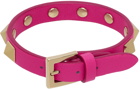 Valentino Garavani Pink Rockstud Bracelet