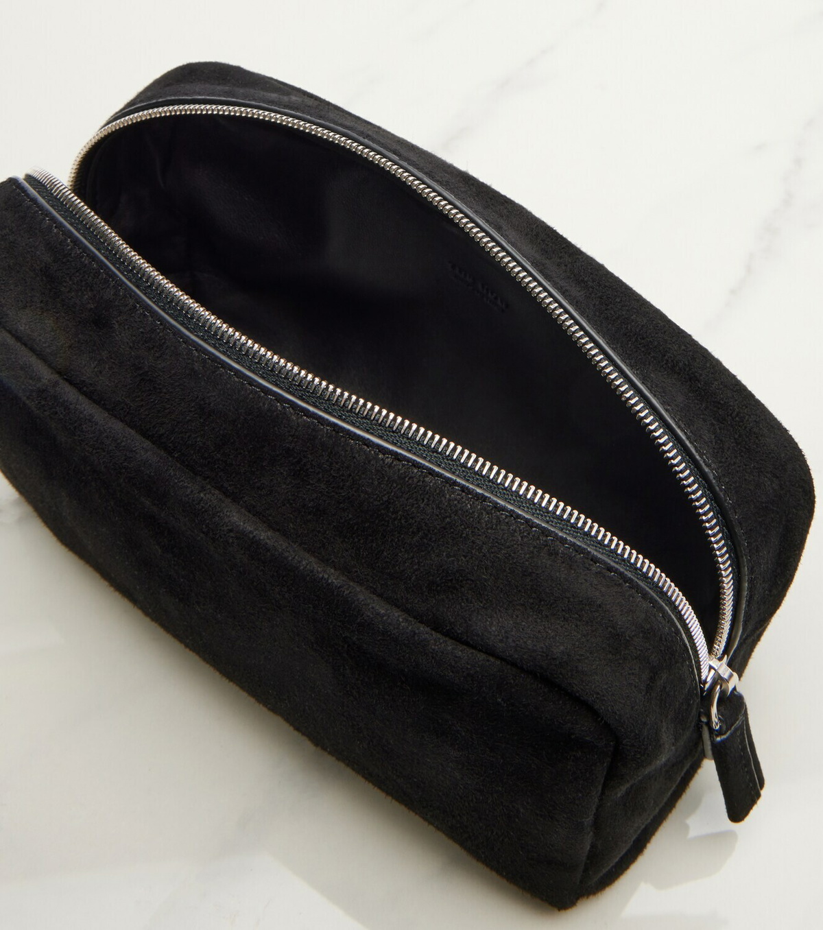 The Row Astra Small suede pouch