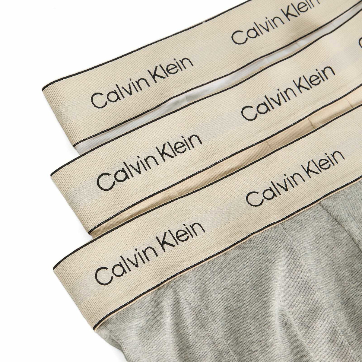 Calvin Klein Men's Heritage Cotton Trunk - 3 Pack in Khaki