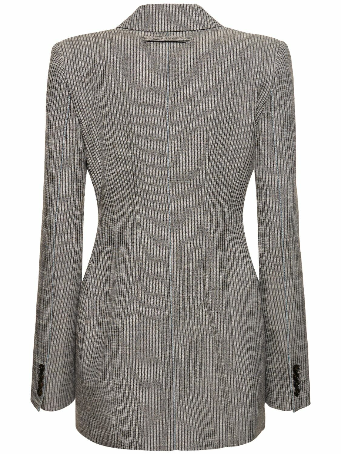 ACNE STUDIOS - Linen Blend Pinstriped Jacket Acne Studios