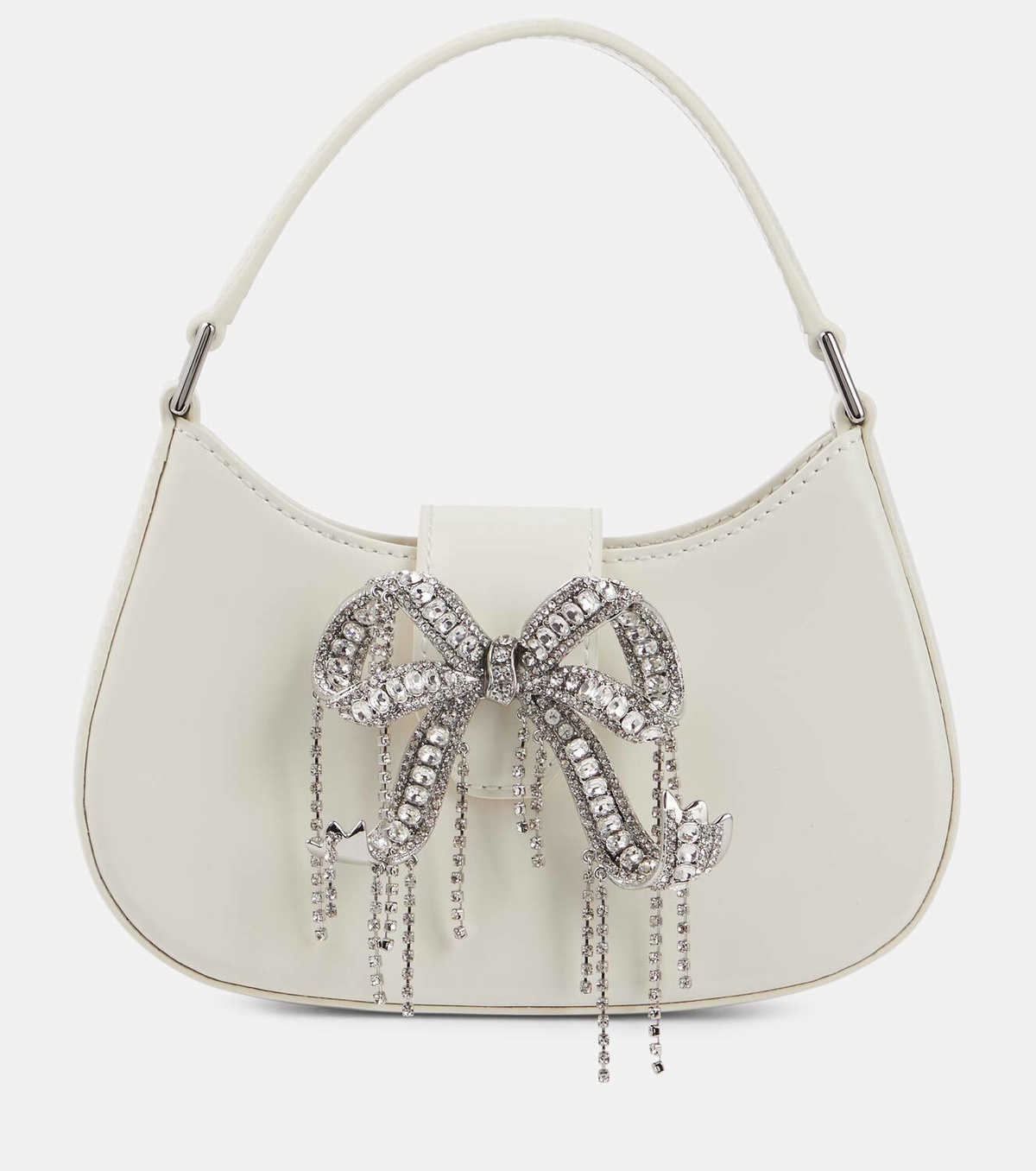 【送料&関税込】self-portrait Embellished Hand Bag Self-Portrait Bow Micro embellished tote bag Self-Portrait