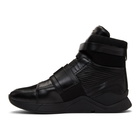 Balmain Black Exton High-Top Sneakers