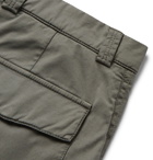 Brunello Cucinelli - Stretch-Cotton Twill Cargo Trousers - Green