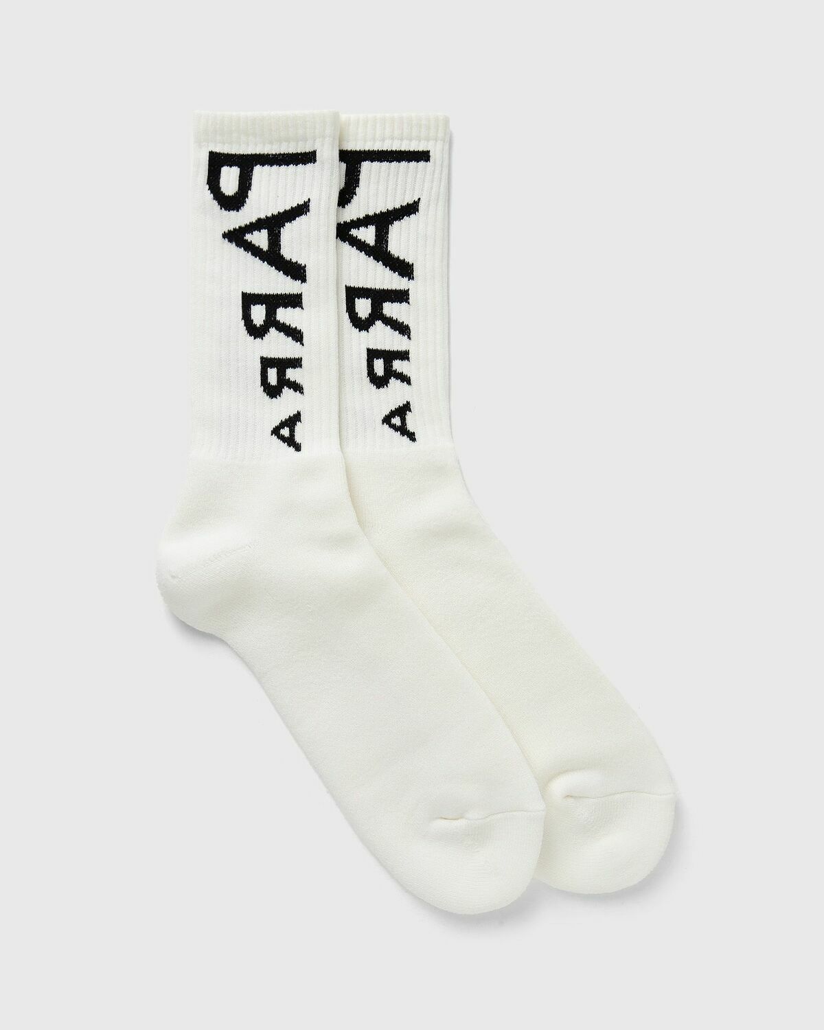 By Parra REVERSED FLAG LOGO CREW SOCKS White Men