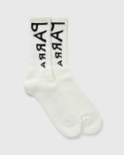 By Parra REVERSED FLAG LOGO CREW SOCKS White Men