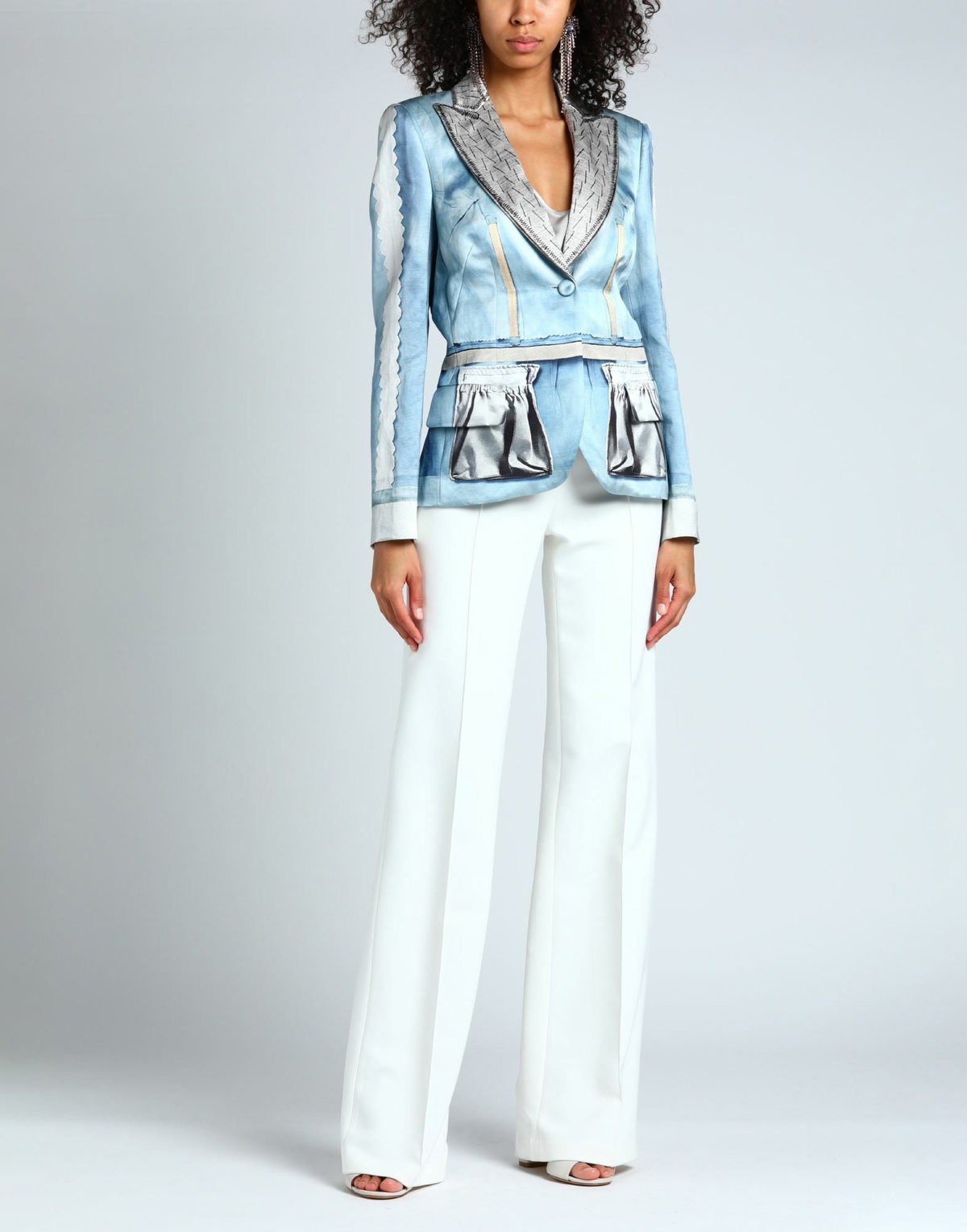 Moschino Womens Blazer Azure