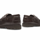 Studio Nicholson Men's Gusto Leather Boat Shoe in Cocoa