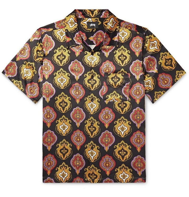 Photo: Stüssy - Shield Camp-Collar Printed Satin Shirt - Multi