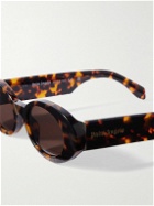 Palm Angels - Gilroy Round-Frame Tortoiseshell Acetate Sunglasses