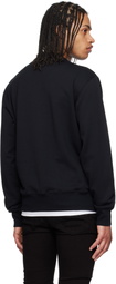 Versace Jeans Couture Black Logo Collar Sweatshirt