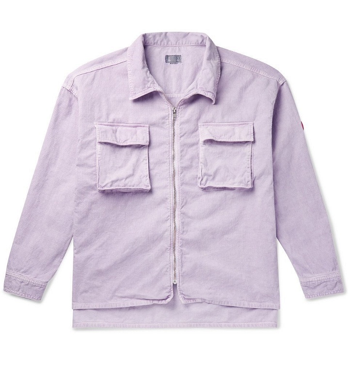Photo: Cav Empt - Oversized Cotton-Corduroy Shirt Jacket - Purple