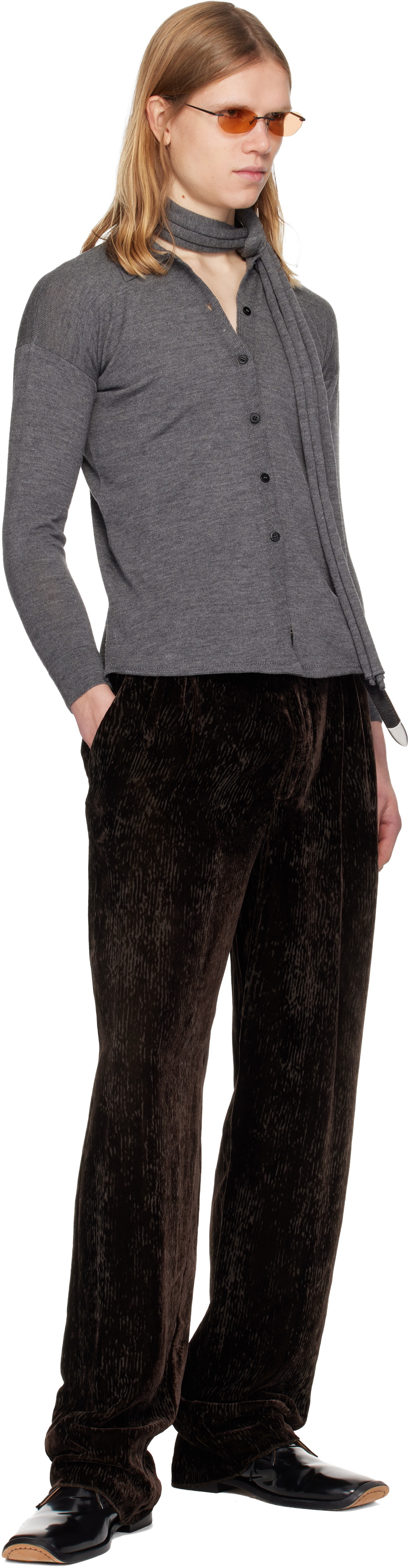 Magliano Gray Tipa Knitted Cardigan