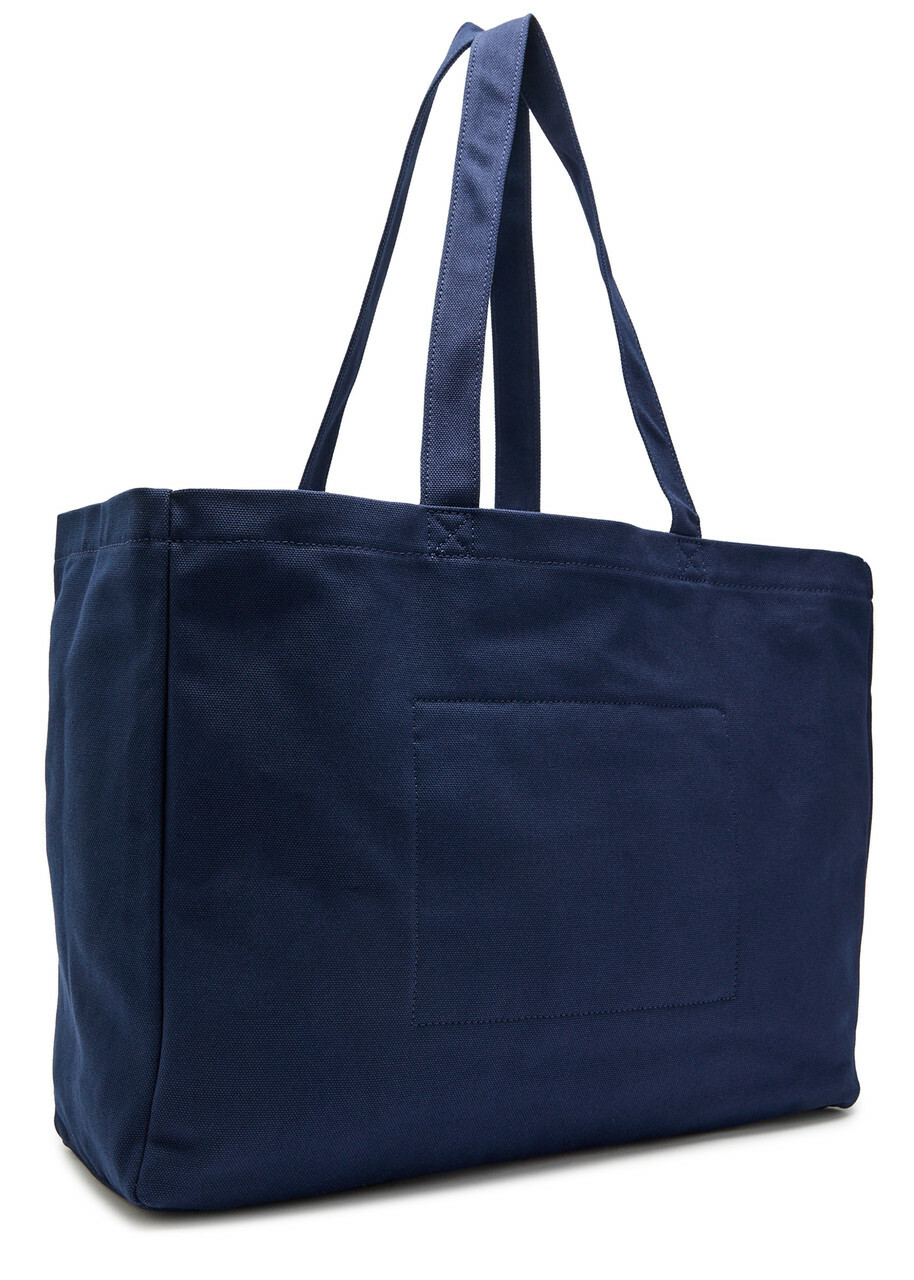 Polo Ralph Lauren East West Large Logo-embroidered Canvas Tote bag - Navy - One Size