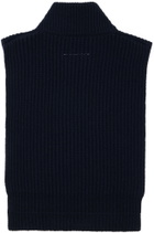 MM6 Maison Margiela Navy Knit Dickey Top